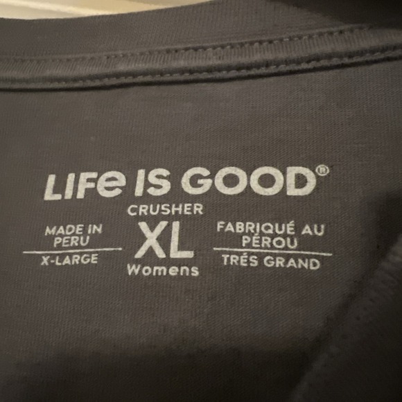 Life Is Good Long Sleeve Shirt Crusher Pierogis Womens XL NWT - Picture 4 of 5